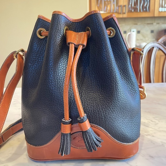 VINTAGE Dooney & Bourke Drawstring Bucket Bag - Picture 2 of 12